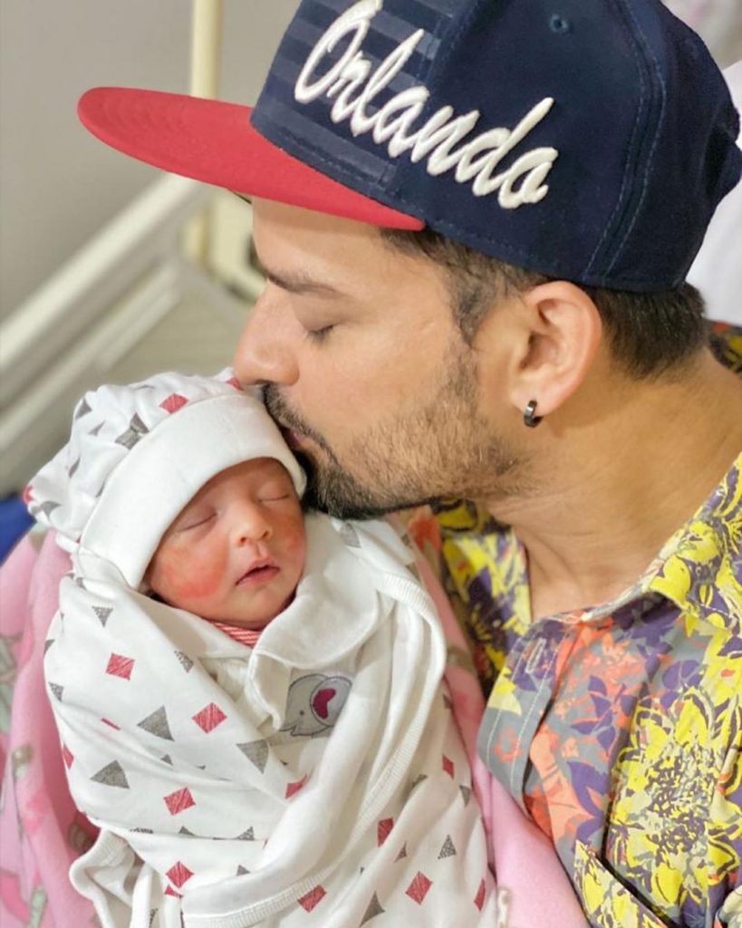 Noman Habib Shares Some Adorable Pictures With His New Born Baby Girl