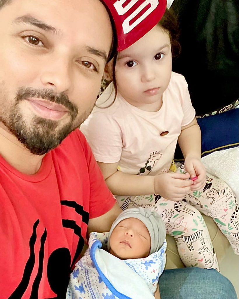 Noman Habib Shares Some Adorable Pictures With His New Born Baby Girl