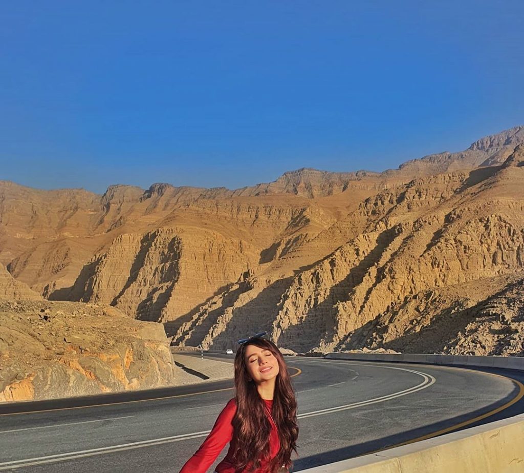Zarnish Khan On A Road Trip To Jebel Jais Dubai