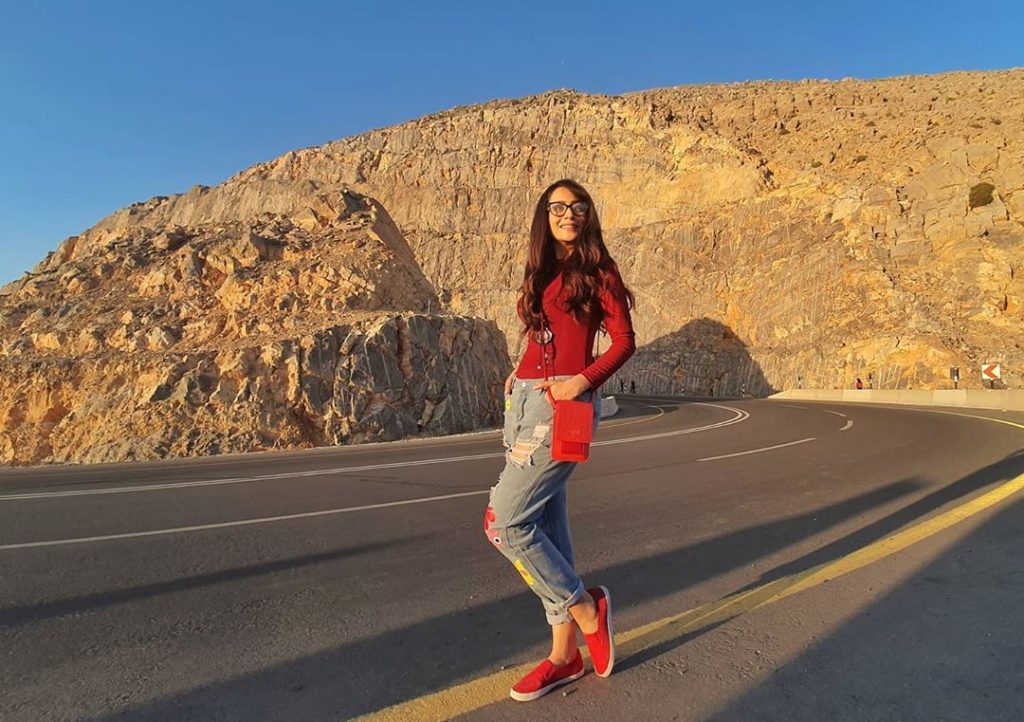 Zarnish Khan On A Road Trip To Jebel Jais Dubai