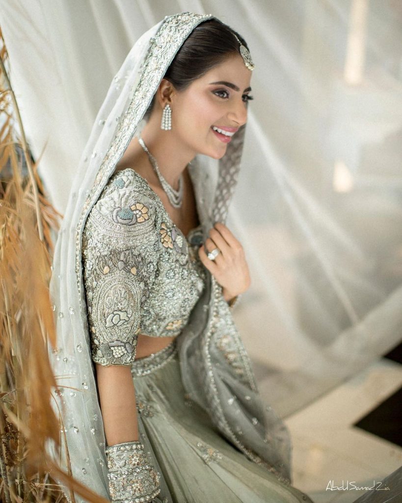 Saboor Aly Dolled Up For Bridal Shoot | Reviewit.pk