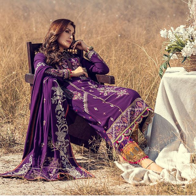 Ayeza Khan's Latest Photoshoot For Noor Winter Collection