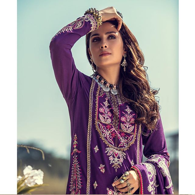 Ayeza Khan's Latest Photoshoot For Noor Winter Collection