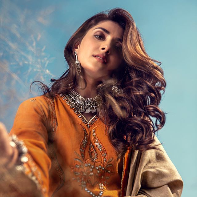 Ayeza Khan's Latest Photoshoot For Noor Winter Collection