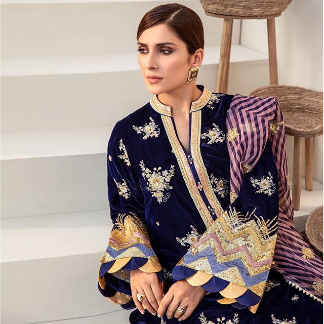Ayeza Khan's Latest Photoshoot For Noor Winter Collection