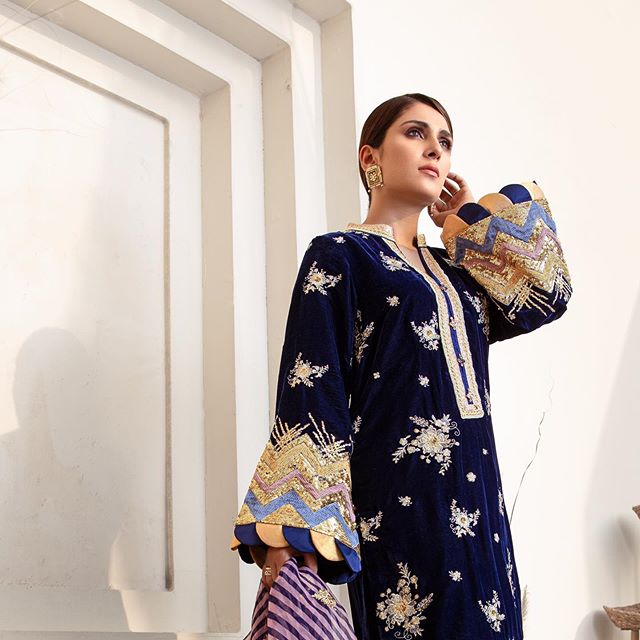 Ayeza Khan's Latest Photoshoot For Noor Winter Collection