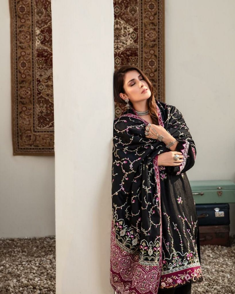 Ayeza Khan's Latest Photoshoot For Noor Winter Collection