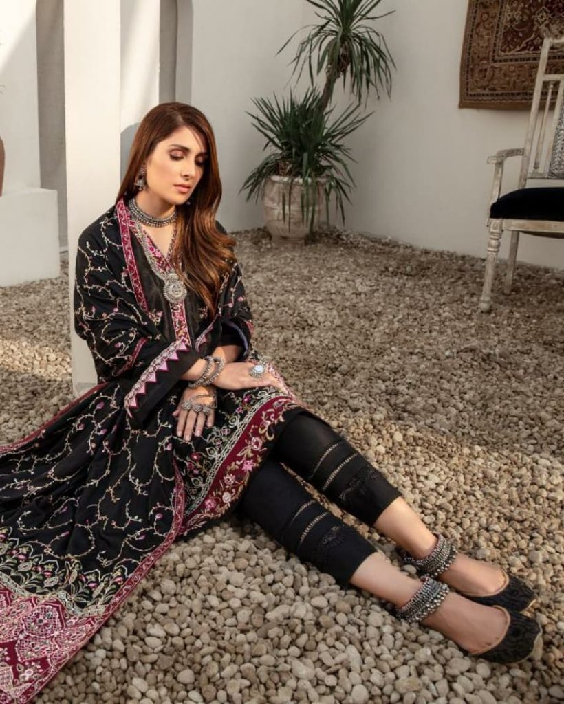 Ayeza Khan's Latest Photoshoot For Noor Winter Collection