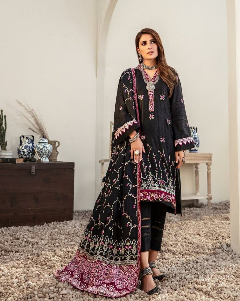 Ayeza Khan's Latest Photoshoot For Noor Winter Collection