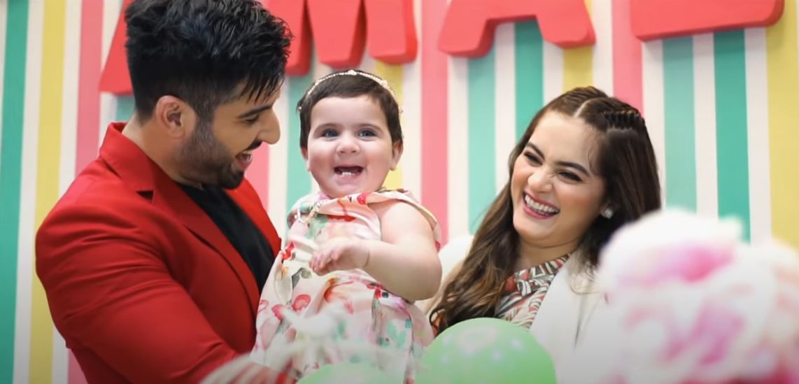 Aiman Khan and Muneeb Butt Daughter Amal's First Birthday Official Video