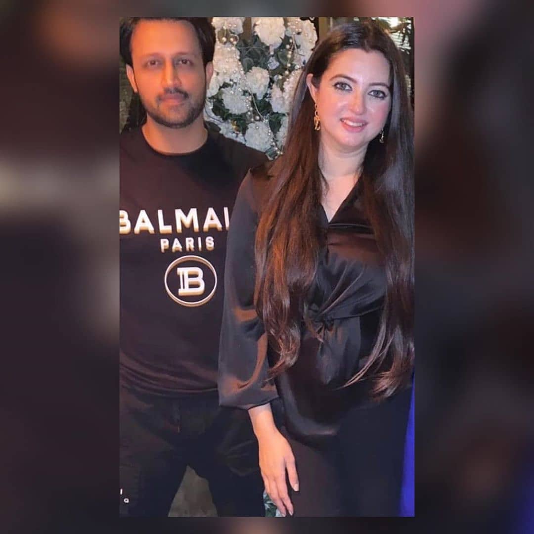 Beautiful Pictures from Birthday Party of Atif Aslam with his Wife Sarah