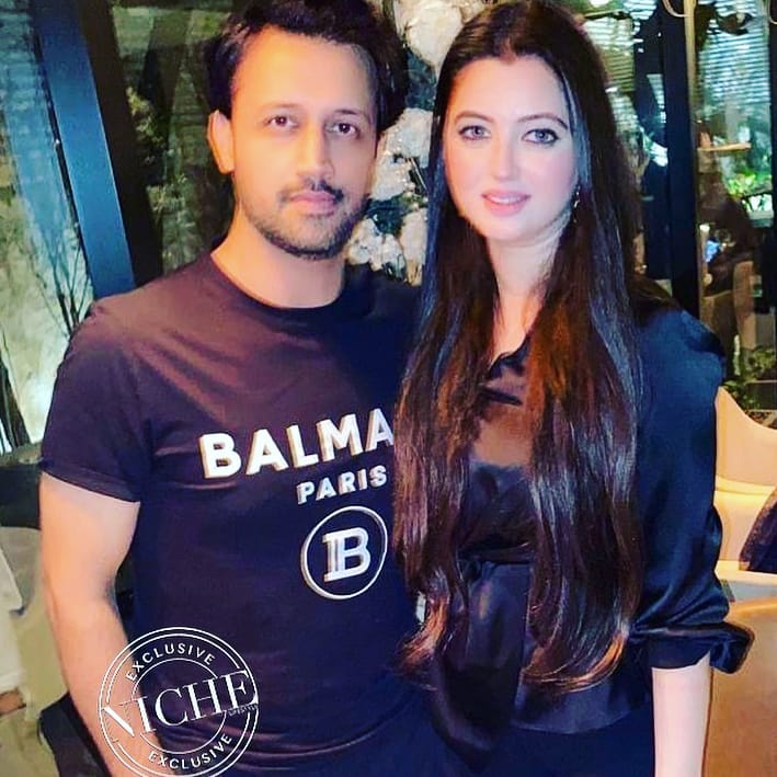Beautiful Pictures from Birthday Party of Atif Aslam with his Wife Sarah
