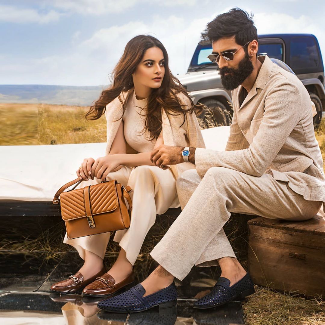 Minal Khan and Hasnain Lehri Latest Shoot for Borjan Shoes