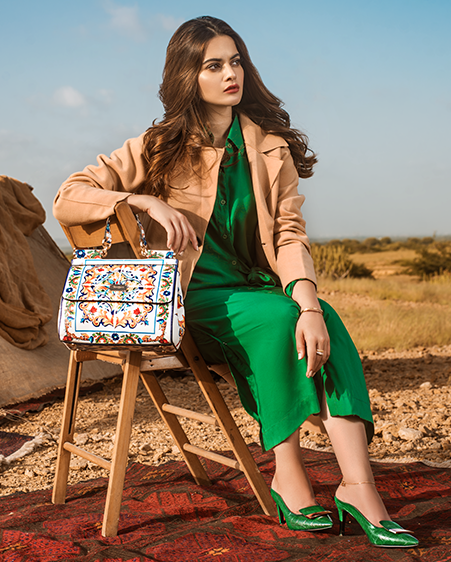 Minal Khan and Hasnain Lehri Latest Shoot for Borjan Shoes