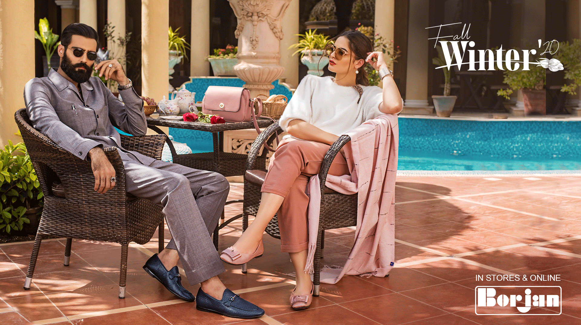 Minal Khan and Hasnain Lehri Latest Shoot for Borjan Shoes