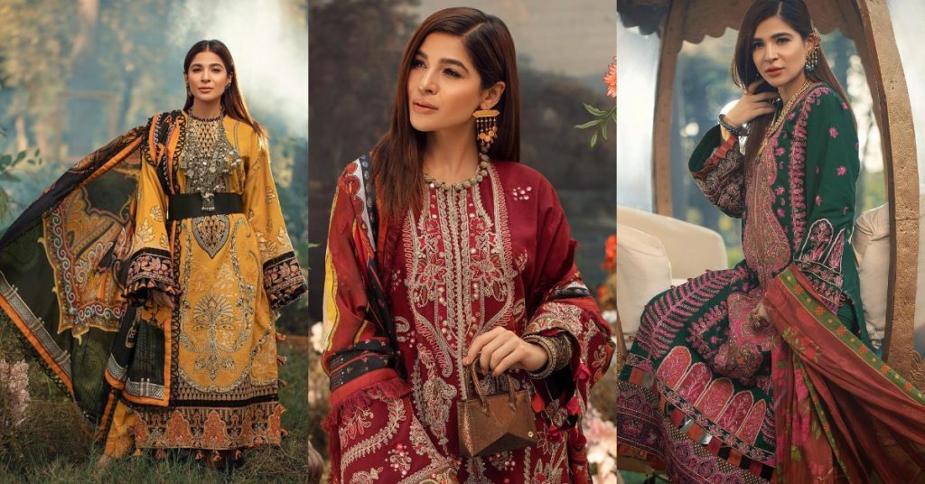 Maryam Hussain Latest Collection Featuring Ayesha Omar