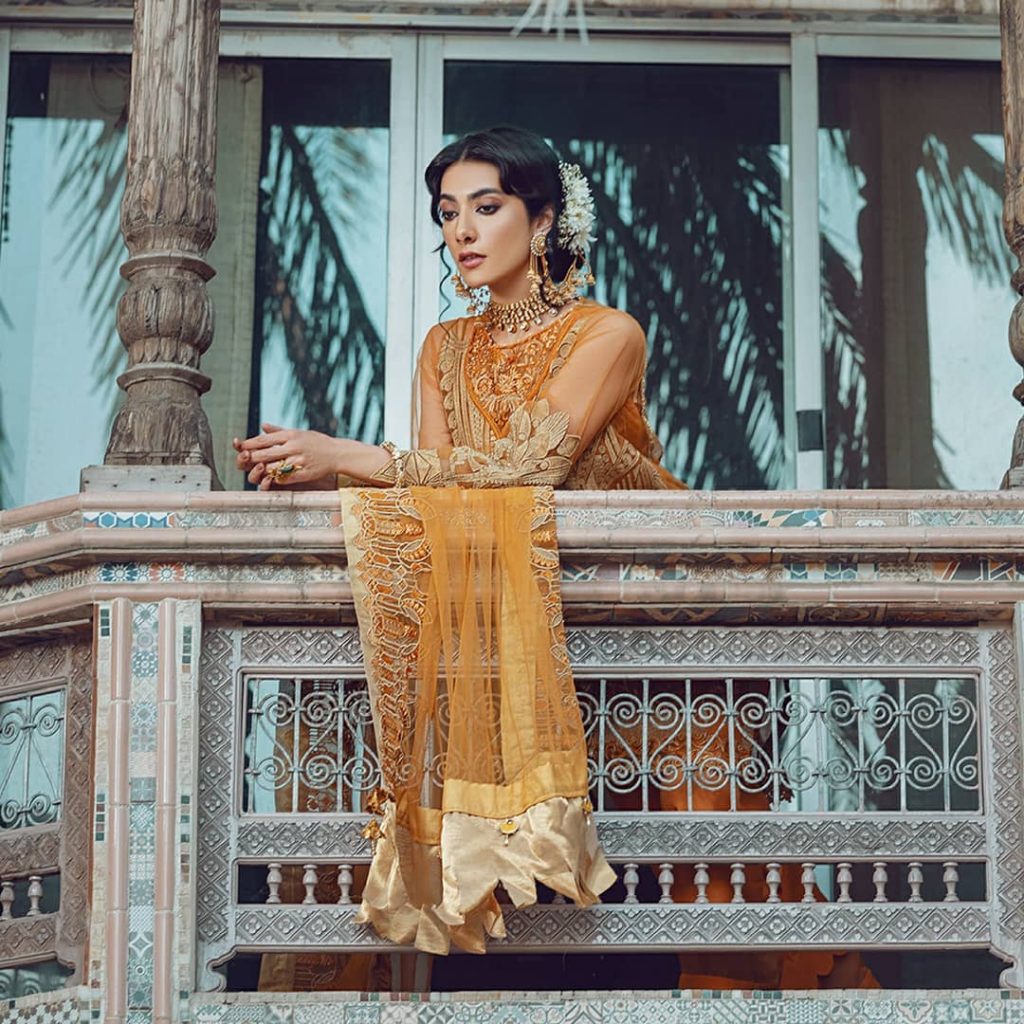 Gorgeous Eman Suleman Featured In Kinaar Festive Collection 