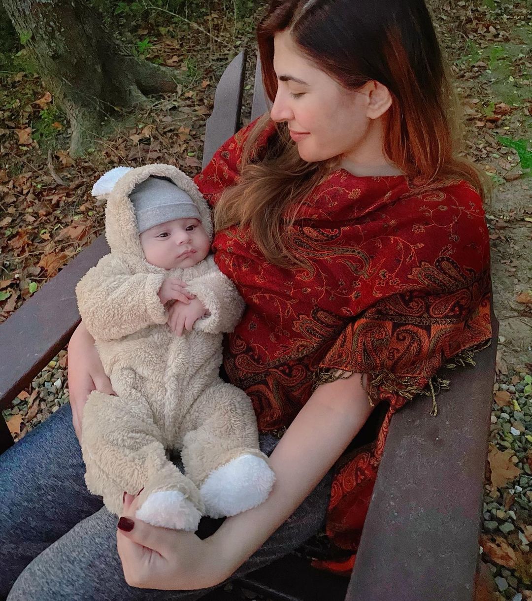 Hamza Abbasi and Naimal Khawar Latest Pictures with their Son