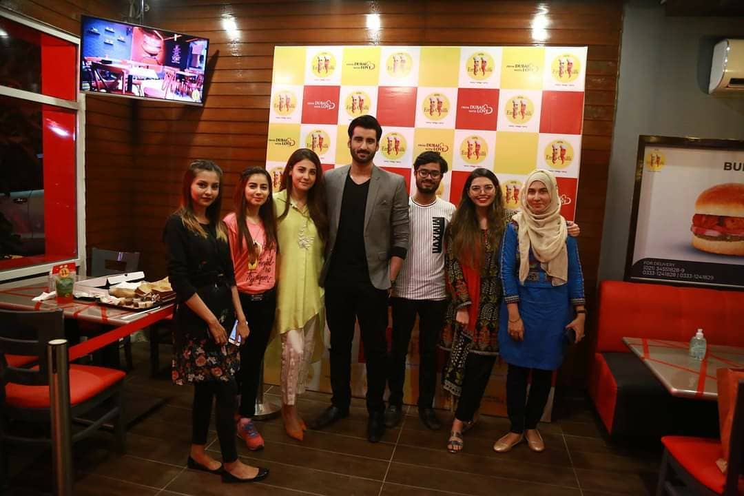 Hina Altaf and Agha Ali Spotted at Emly Chilli Restaurant Karachi