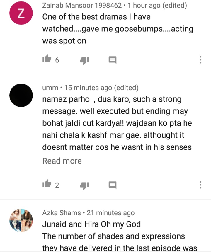 Public Reaction On Last Episode Of Drama Serial Kashf