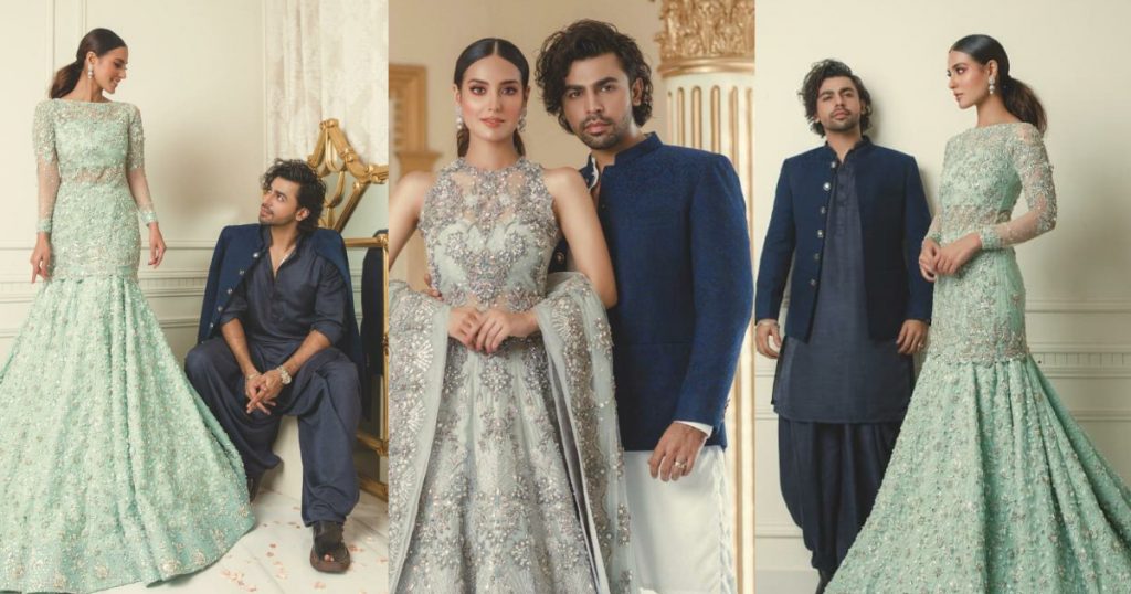 Iqra Aziz, Farhan Saeed Featured In Festive Collection Of Zubia Zainab