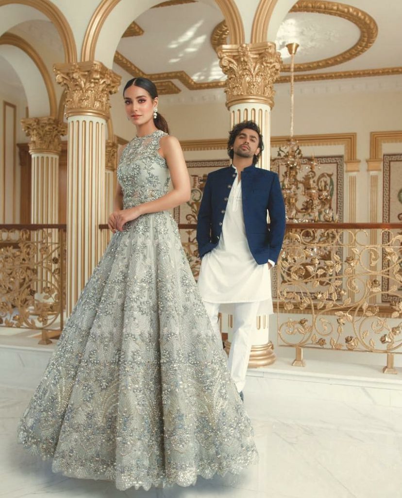 Iqra Aziz, Farhan Saeed Featured In Festive Collection Of Zubia Zainab