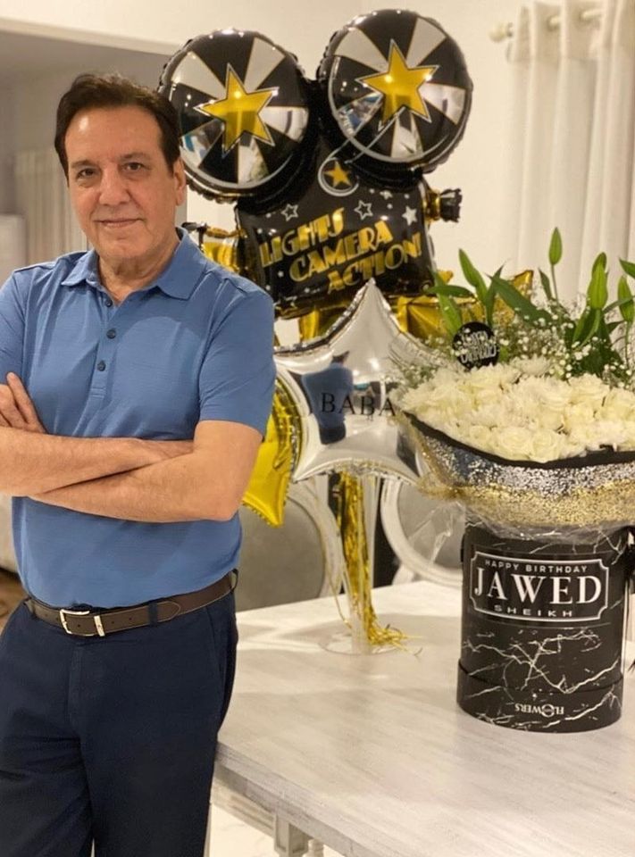 Actor and Director Javed Sheikh Celebrating his Birthday with his Family