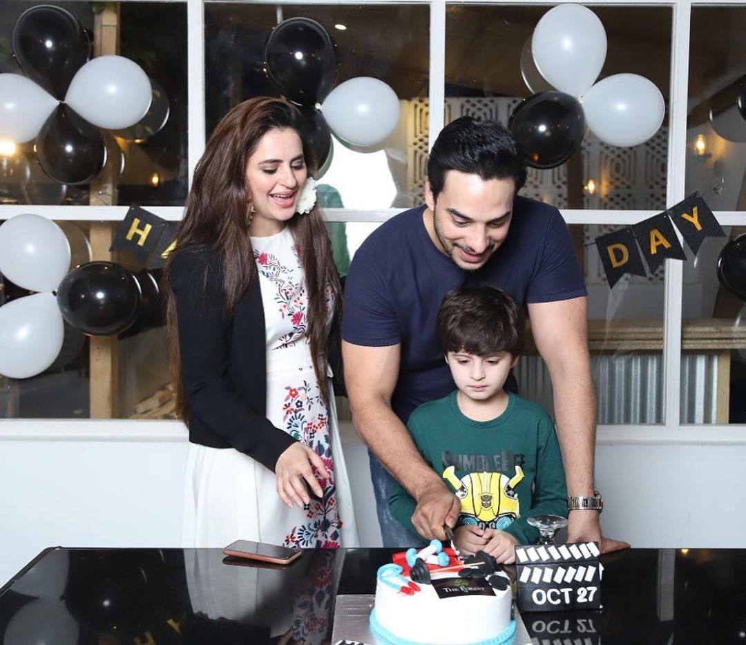 Actor Kanwar Arsalan Celebrated his Birthday with his Cute Family