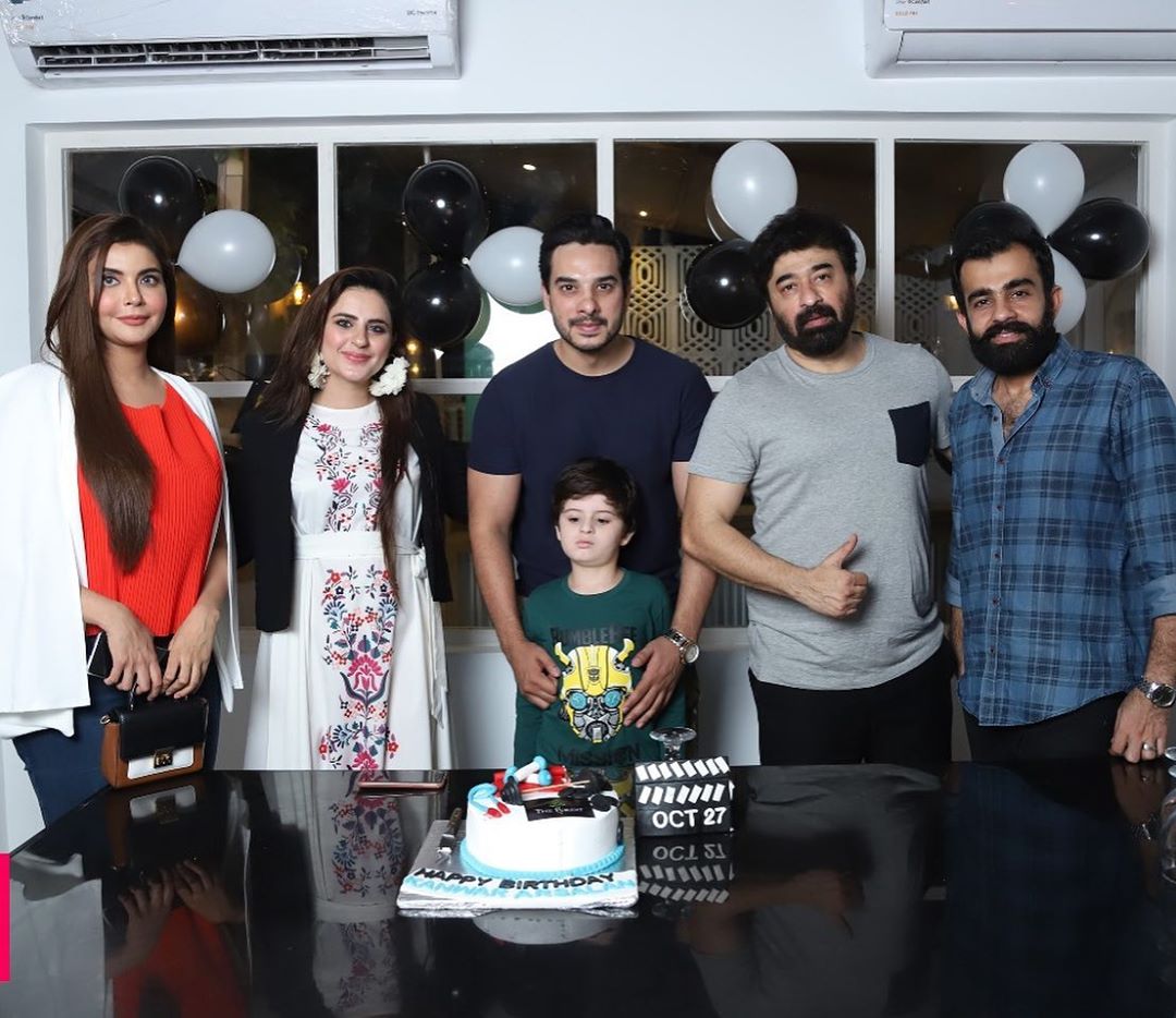 Actor Kanwar Arsalan Celebrated his Birthday with his Cute Family