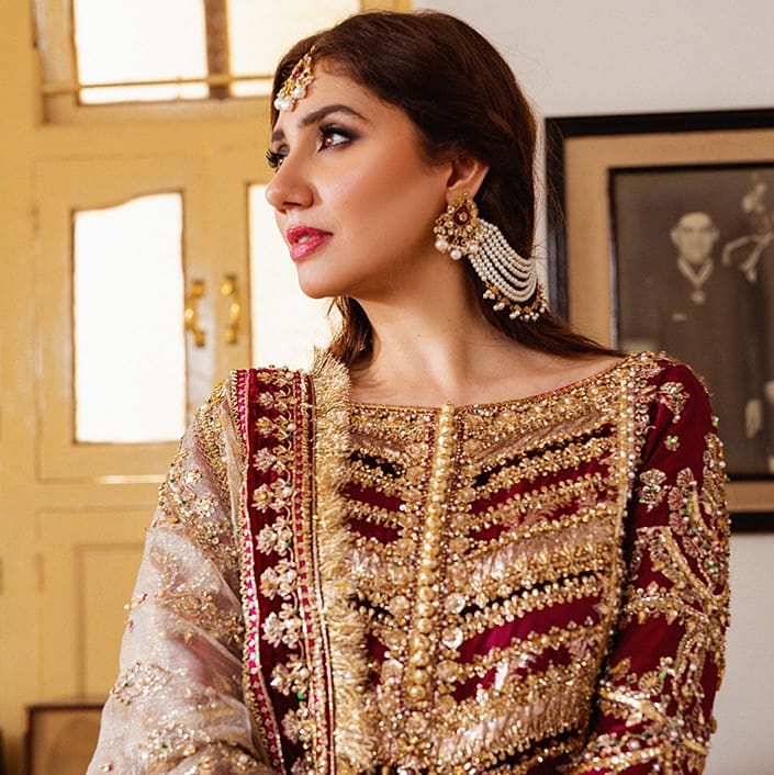 Latest Bridal Shoot of Beautiful Mahira Khan for Mohsin Naveed Ranjha