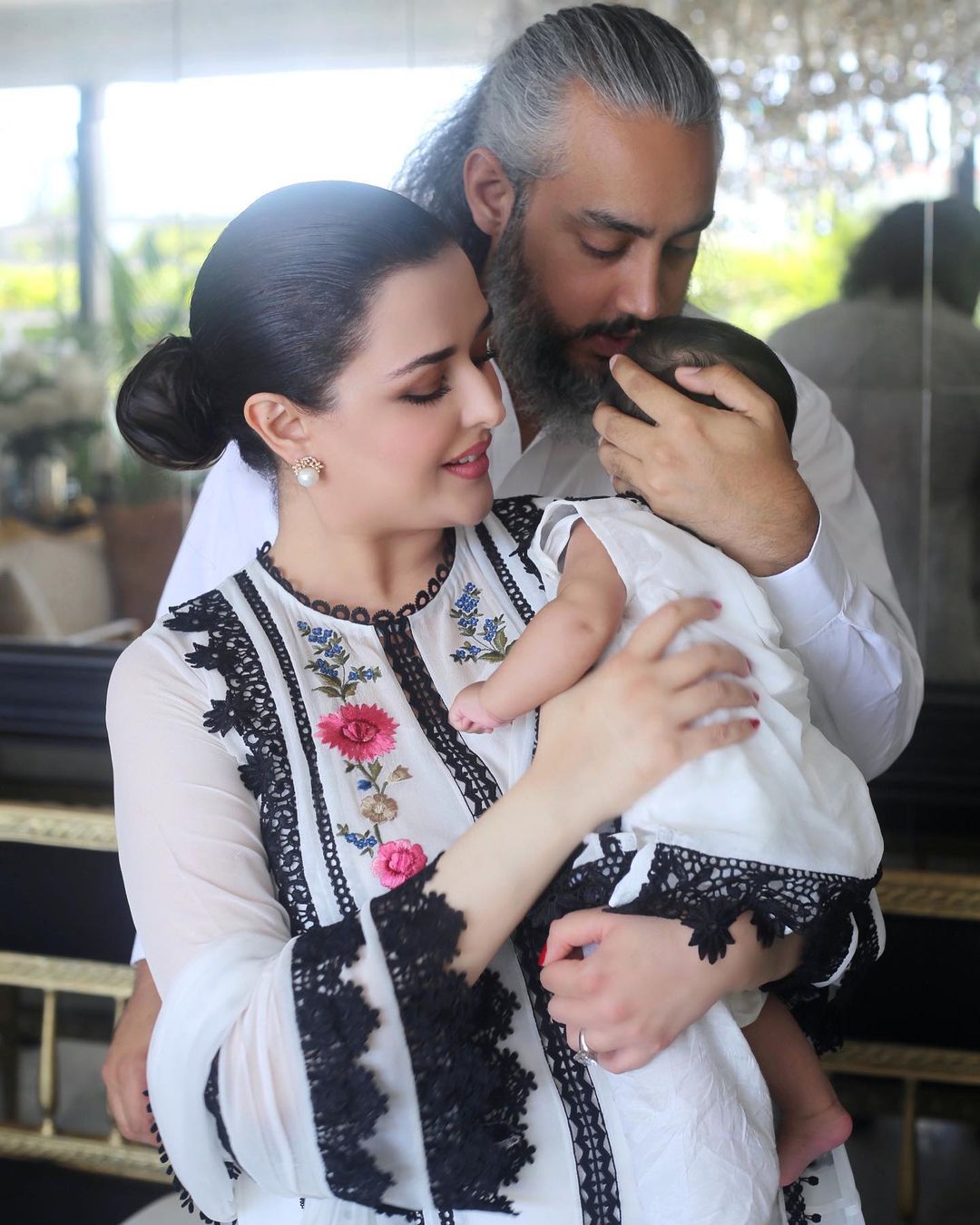 Grand Daughter of Noor Jahan Natasha Khalid with her New Born Baby