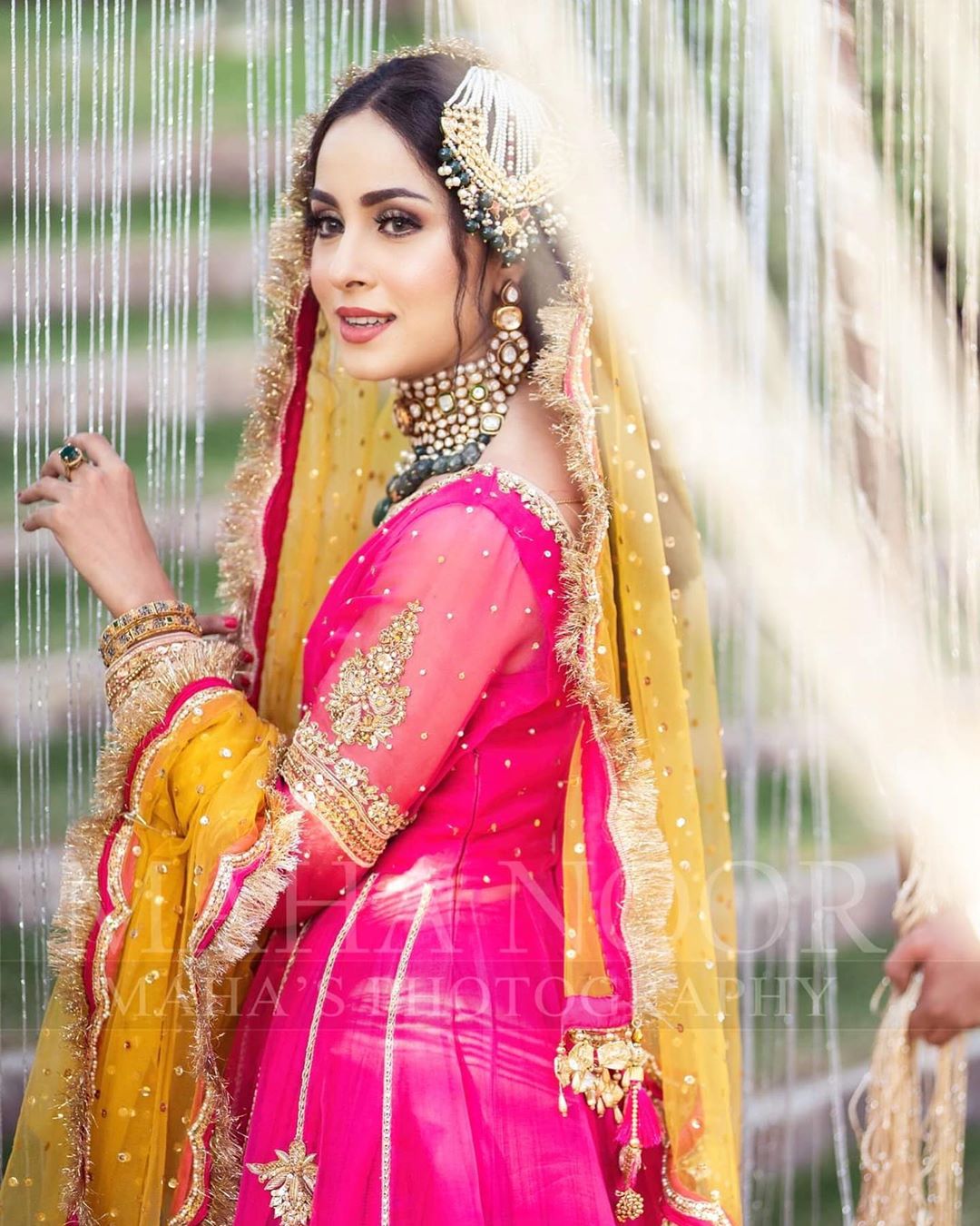 Nimra Khan is Looking Beautiful in her Latest Bridal Shoot for Faiza Salon