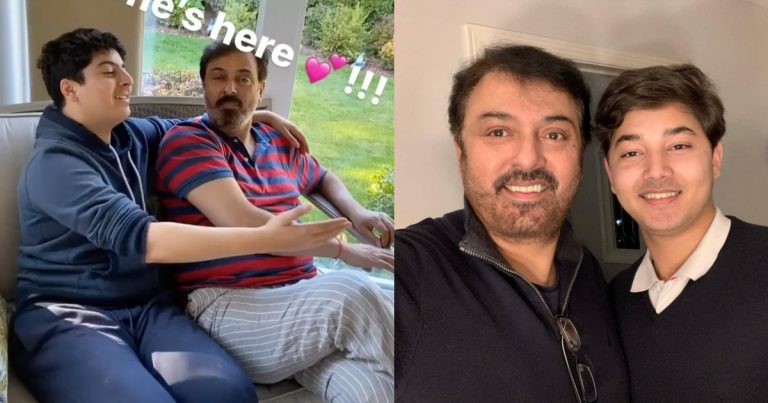 Noman Ijaz And Son Have Fun Time Together