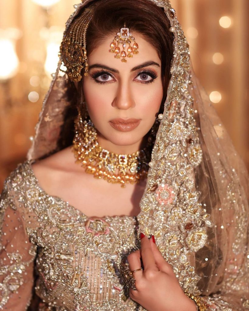 Sadia Faisal Looks Stunning In Bridal Photoshoot