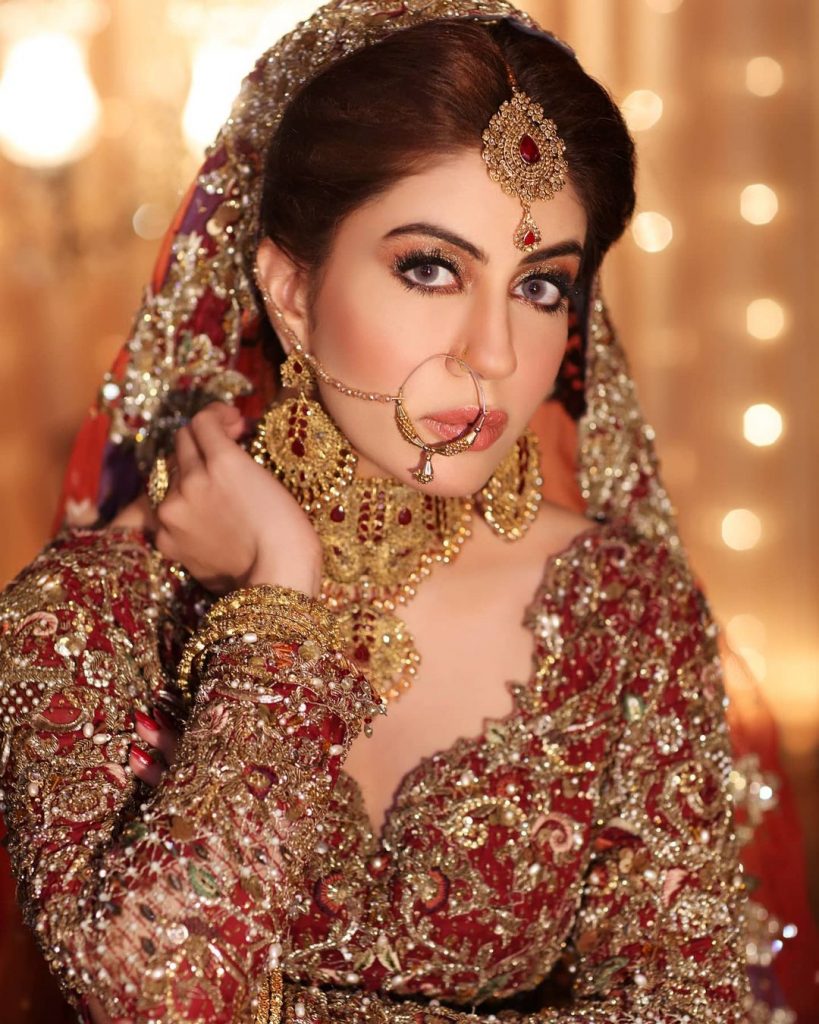 Sadia Faisal Looks Stunning In Bridal Photoshoot