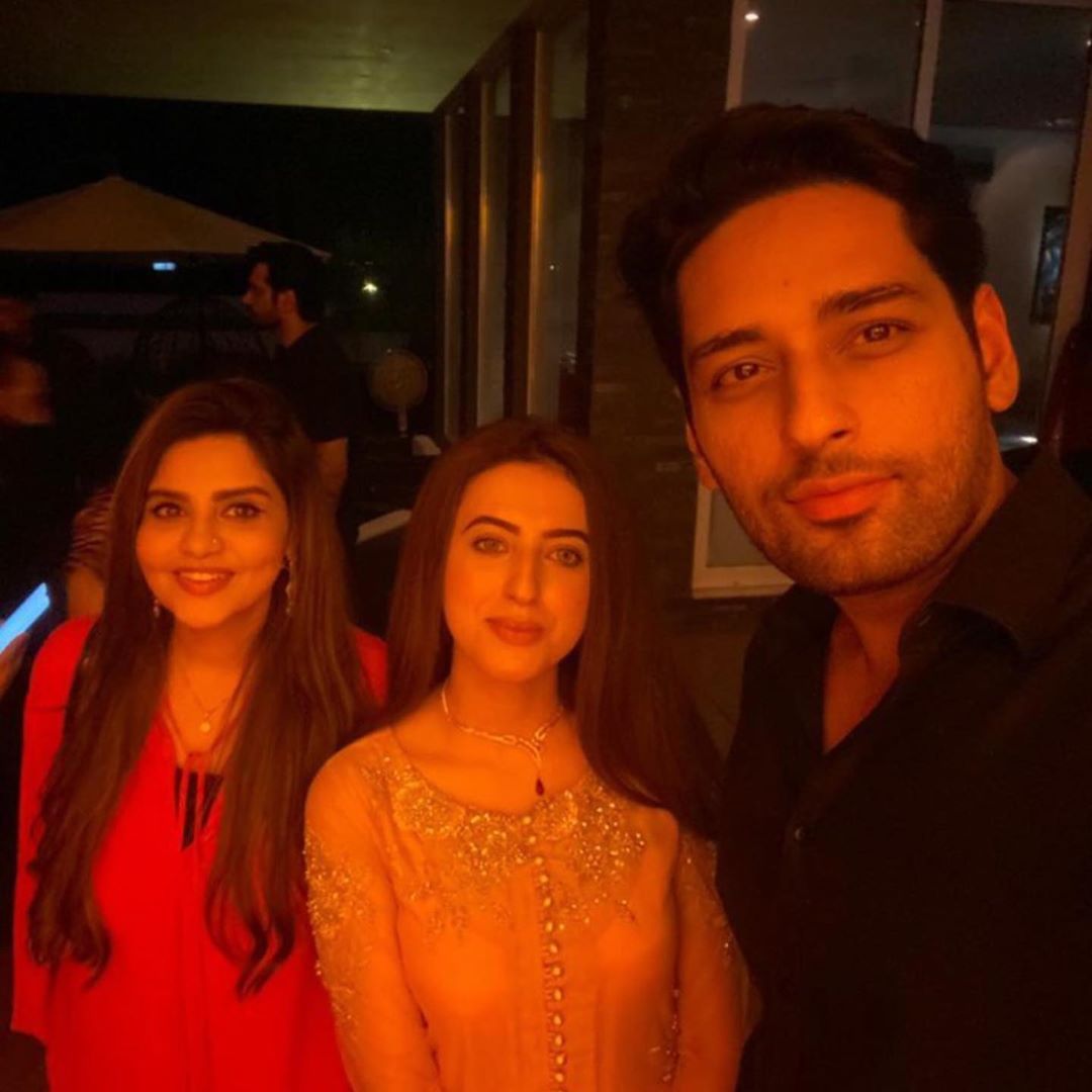 Salman Saeed and Aleena Fatima at Humayun Saeed House - Adorable Pictures