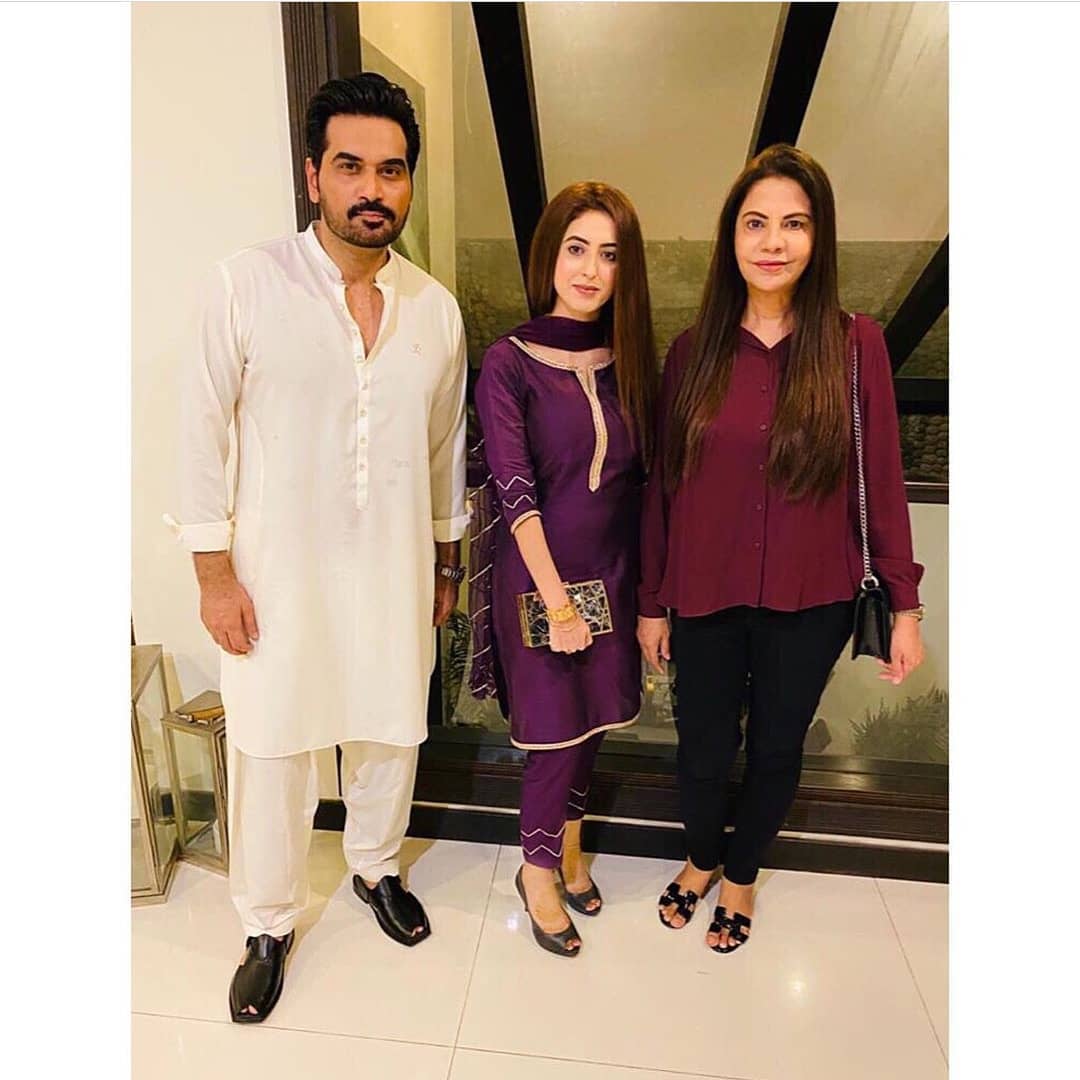 Salman Saeed and Aleena Fatima at Humayun Saeed House - Adorable Pictures