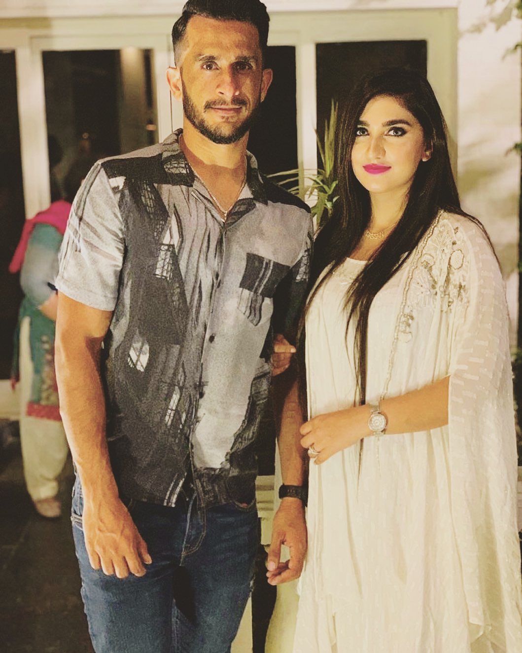 Cricketer Hassan Ali Latest Pictures with his Beautiful Wife Samiya