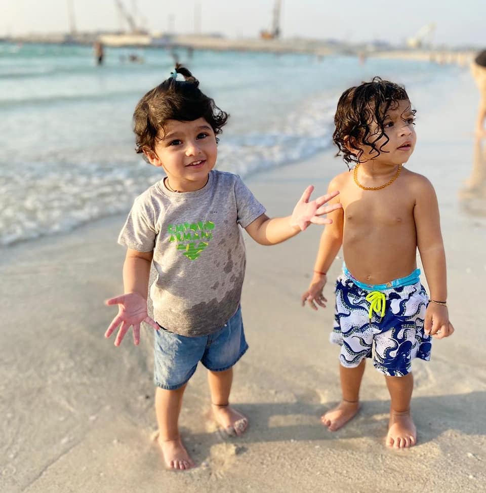 Shoaib Malik and Sania Mirza with their Cute Son Izhaan