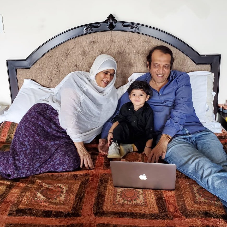 Shoaib Malik and Sania Mirza with their Cute Son Izhaan