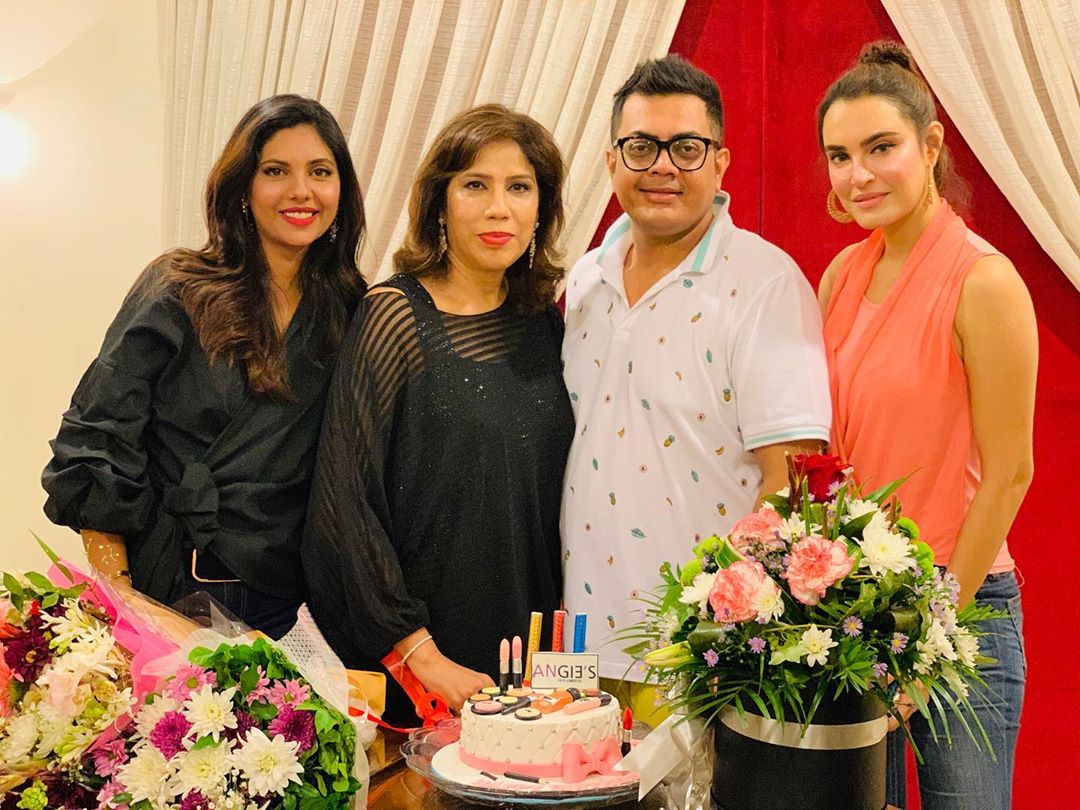 Sunita Marshal with Husband Hassan Ahmed Spotted at a Birthday Party