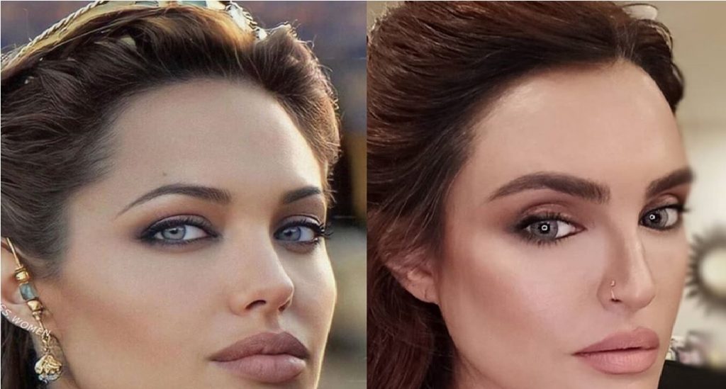 That is How Nadia Hussain Recreates Angelina Jolie