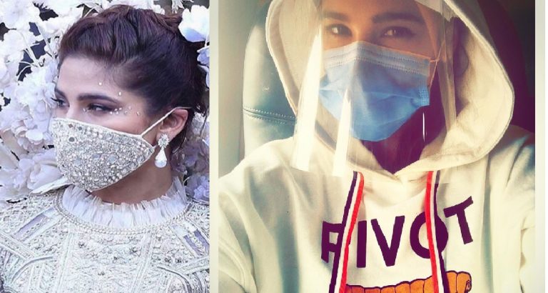 Times When Ayesha Omar Promoted Wearing of Masks