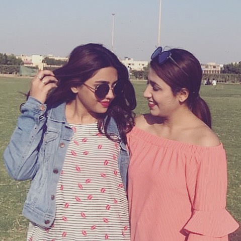 Actress Anumta Qureshi with her Sister Misbah