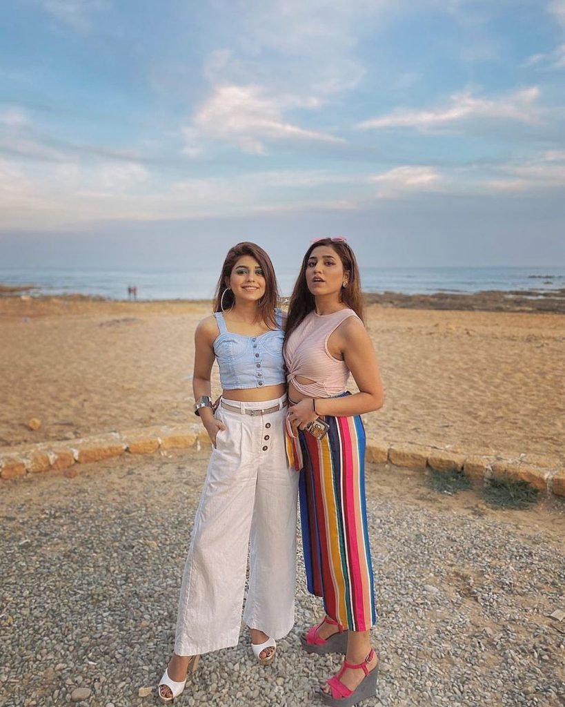 Actress Anumta Qureshi with her Sister Misbah