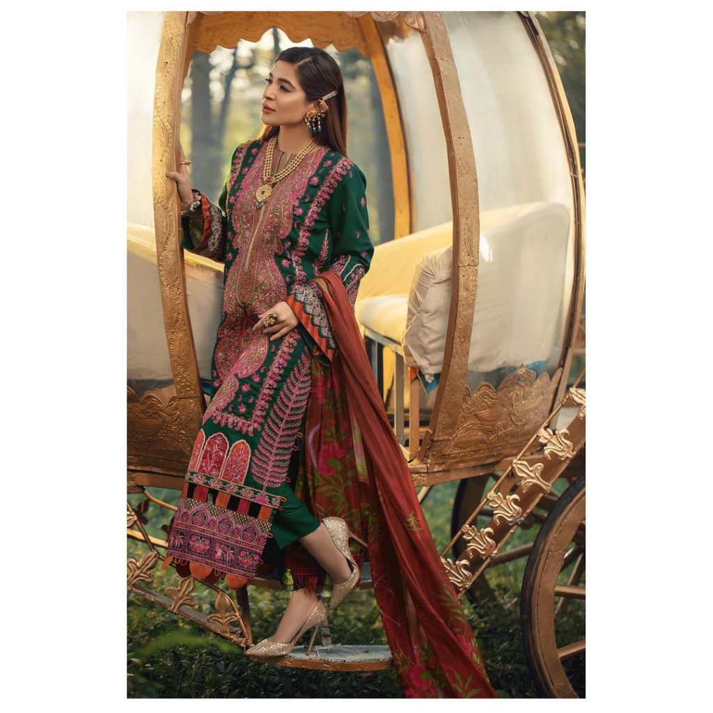 Maryam Hussain Latest Collection Featuring Ayesha Omar