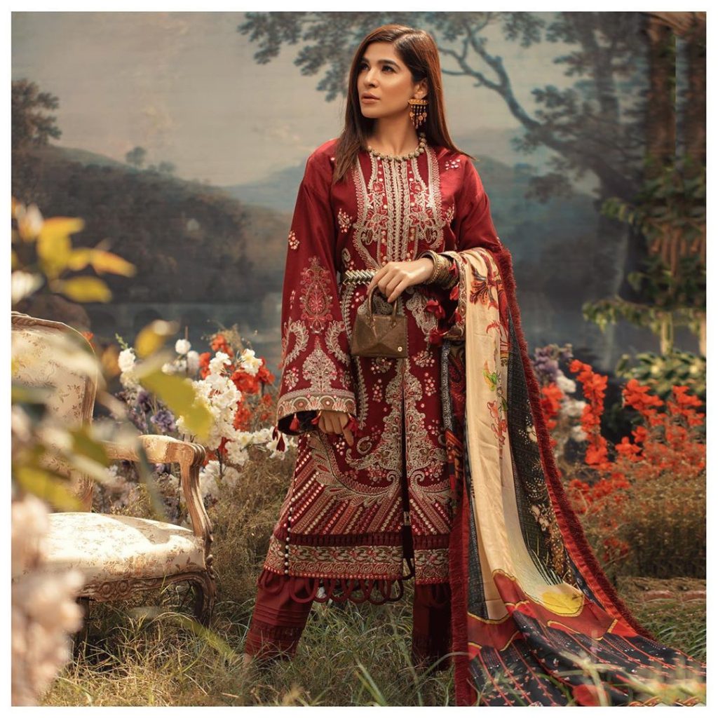 Maryam Hussain Latest Collection Featuring Ayesha Omar