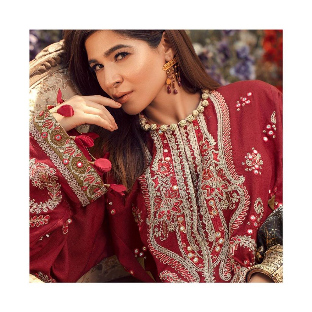 Maryam Hussain Latest Collection Featuring Ayesha Omar