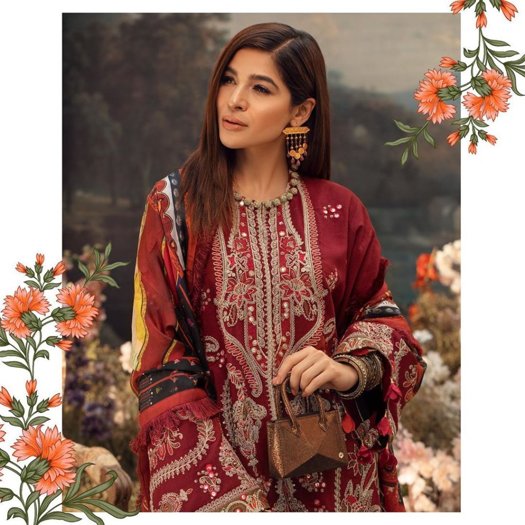 Maryam Hussain Latest Collection Featuring Ayesha Omar