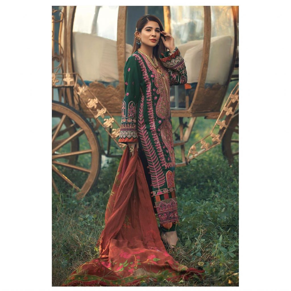 Maryam Hussain Latest Collection Featuring Ayesha Omar